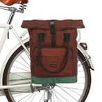 Vintage Tsheb kauj vab Pannier Hnab Cycling Tsheb Pob Pob Lub Rooj Zaum